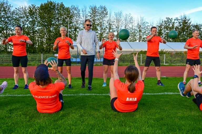 Trening sprawnościowy grupy DUDYCZ run z piłkami